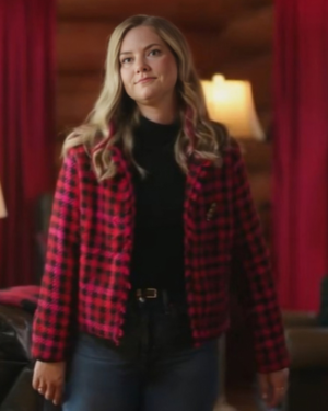 Unwrapping Christmas Olivia’s Reunion 2024 Cindy Busby Plaid Jacket