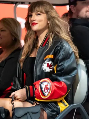 Taylor Swift Kansas City Chiefs Vintage Leather Bomber Jacket – Recreation