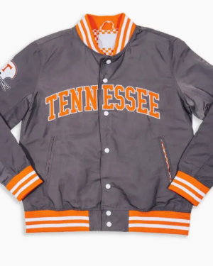 Tennessee Volunteers Smokey Grey Satin Bomber Jacket