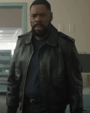 Tv Series The Madness 2024 Muncie Daniels Black Bomber Leather Jacket