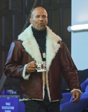 World of Tanks Holiday Ops 2025 Jason Statham Shearling Leather Jacket