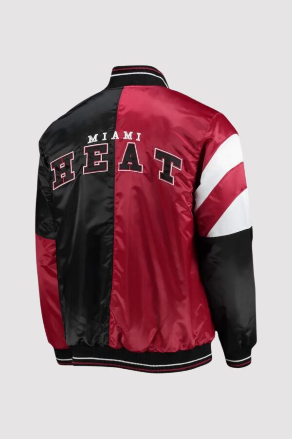 Miami Heat 75th Anniversary Leader Satin Varsity Jacket