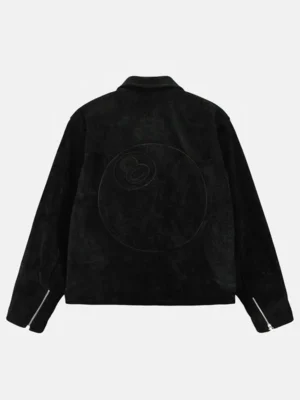 8 Ball Black Suede Leather Jacket